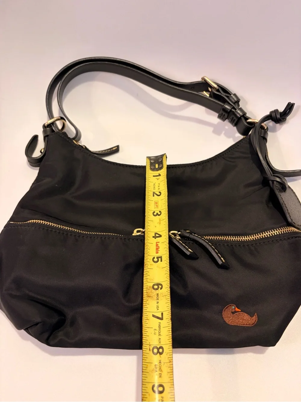 Dooney and Bourke Shoulder Bag with Gold Accents